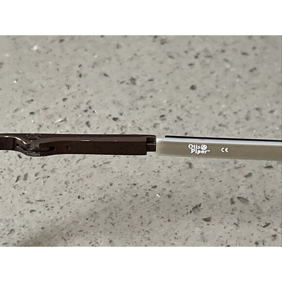 OTIS PIPER OP 4003 200 Cedar Brown Tortoise Eyeglasses Frames Only 52/17/140 - Picture 6 of 12